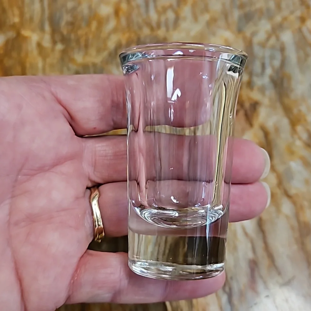 Clear shot glass